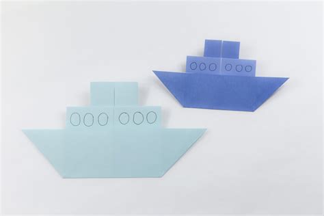 Origami Ship / Boat Step By Step Instructions - Paper Kawaii