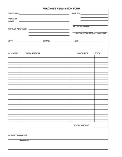 50 Professional Requisition Forms [Purchase / Materials / Lab]