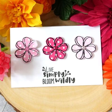 For the Love of Stamps - Simply Flowers Bundle | Flower stamp, Card making inspiration, Card making