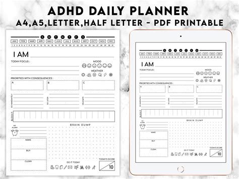 Adhd Printable Planner - Printable Online