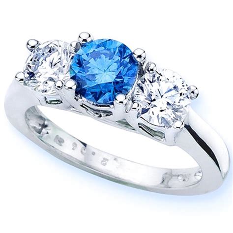 Blue Diamond Engagement Rings - A Timeless Bonding - Wedding and Bridal Inspiration