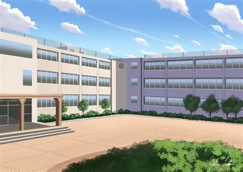 Anime High School Building