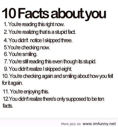 Facts about you