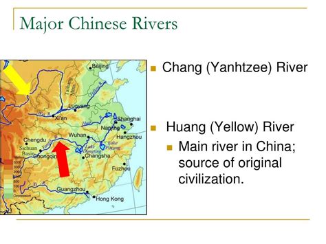 Ancient China Map With Rivers