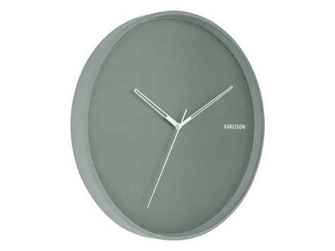 Round Metal Wall Clock Green - Ø40cm