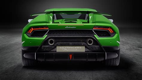 Lamborghini Huracan Performante 2019 Rear View - Free 4k Wallpapers - 40.000+ Free 4k Wallpapers ...