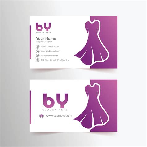 Female dress concept boutique business card concept 13568509 Vector Art at Vecteezy