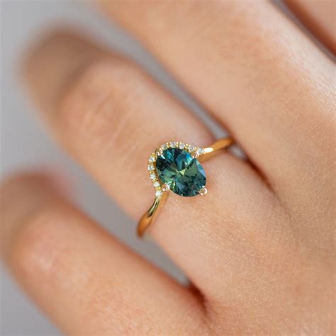 Teal Sapphire Engagement Ring - One Carat – ARTEMER