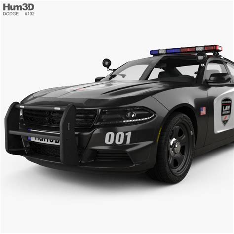 Dodge Charger Police with HQ interior 2017 3D model - Download Sports car on 3DModels.org