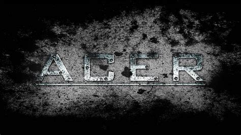 Download Metallic Black And White Acer Logo Wallpaper | Wallpapers.com