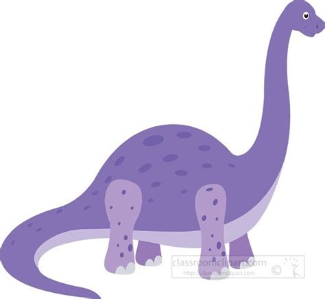 Dinosaur Clipart-purple brachiosaurus dinosaur clipart