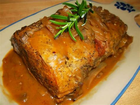 Slowcooked Pork Roast With Gravy Recipe | Just A Pinch Recipes