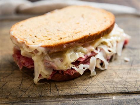 Classic Reuben Sandwich (Corned Beef on Rye With Sauerkraut and Swiss) Recipe