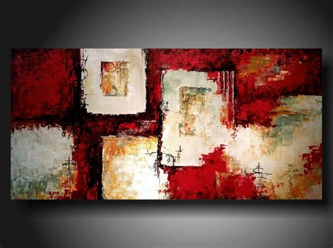 Art Original Abstract Painting Modern Red Painting Art | Etsy | Red art painting, Modern ...