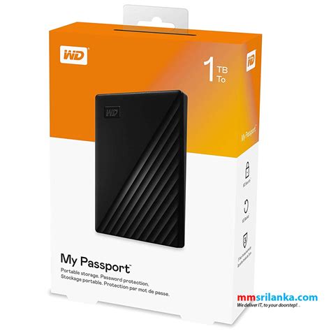 WD 1TB Black My Passport Portable External Hard Drive - USB 3.0