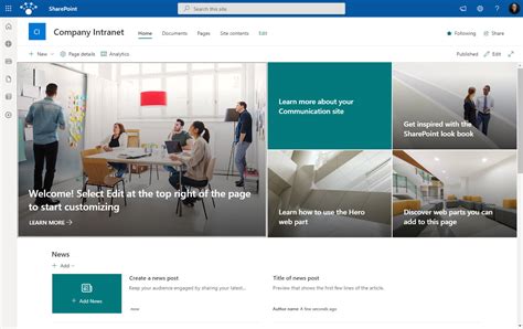 SharePoint Intranet Examples available out of the box | SharePoint Maven