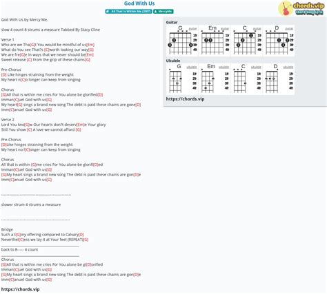 Chord: God With Us - tab, song lyric, sheet, guitar, ukulele | chords.vip