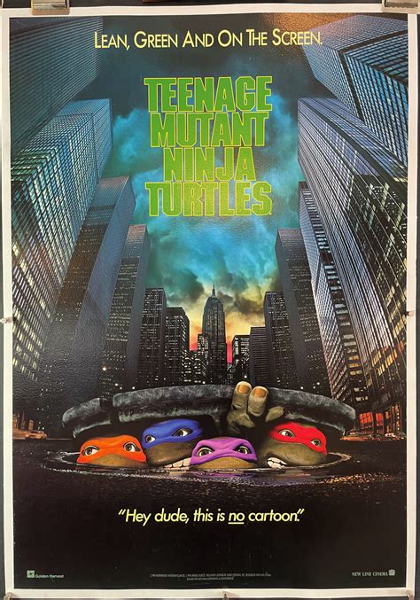 TEENAGE MUTANT NINJA TURTLES, Original Vintage Family TMNT Movie Poster - Original Vintage Movie ...