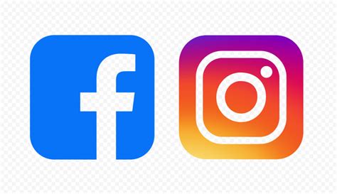 HD Facebook Instagram Outline Square Logos Icons PNG | Citypng