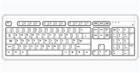 Laptop Keyboard Diagram