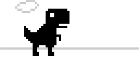 Chrome dino game pixel art