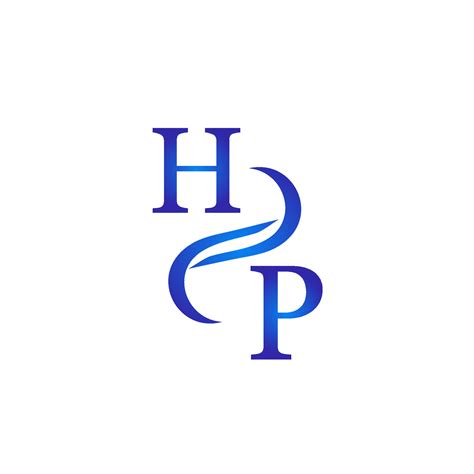 HP blue logo design for your compny 11442549 Vector Art at Vecteezy