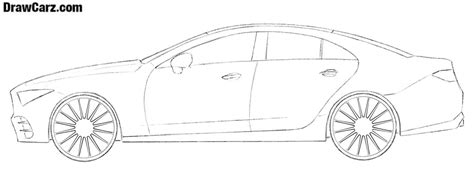 Car drawing side view – DrawCarz