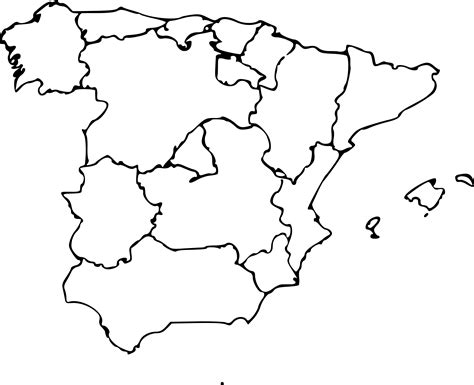 Clipart - Map of Spain