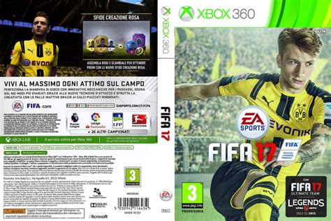 Fifa 17 dvd cover (2016) XBOX 360 Italian