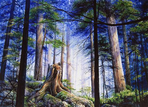 Mystic Forest Majesty Painting by Hanne Lore Koehler