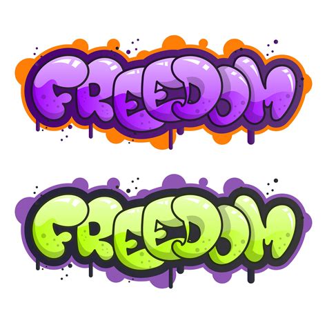 Flat Modern Graffiti Lettering Vector Illustration 359218 Vector Art at Vecteezy