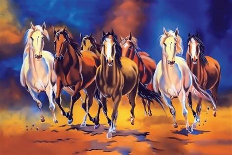 Seven Horses Painting: Benefits and Significance of 7 Horses Painting