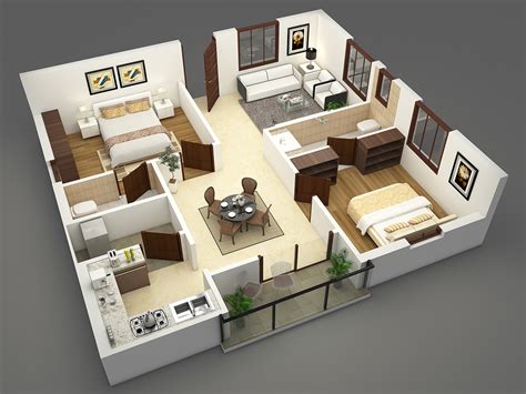 3D Floor Plans (2) | Images :: Behance