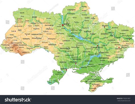 1,400 Physical Map Ukraine Images, Stock Photos & Vectors | Shutterstock