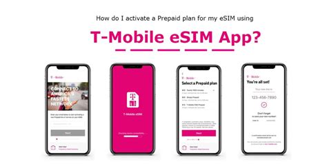 eSIM prepaid plan activation on T-mobile