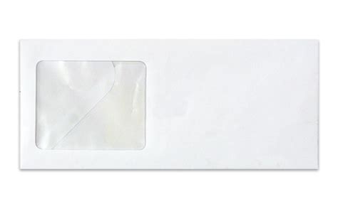 #10 Custom Window Envelopes, 24lb. Bright White, Window Size: 2 7/8 x 3 1/2 (1/2 left, 9/16 ...