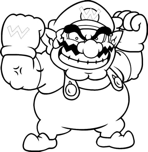 Wario coloring pages - ColoringLib