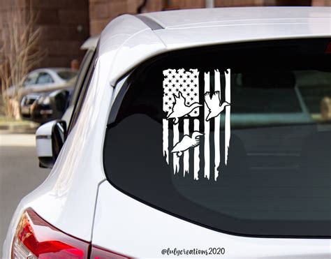 Hunting Duck Vinyl Decal Duck Hunting Duck Sticker USA - Etsy