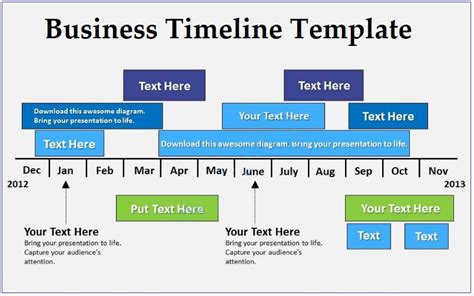 Business Plan Timeline Template