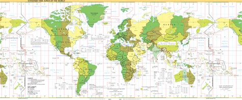 Printable World Map With Time Zones Printable Word S - mores.pics