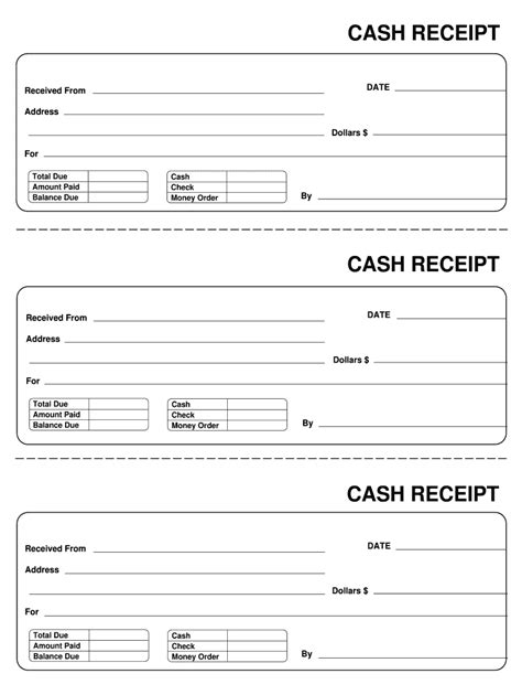 Cash Receipts Template Word For Your Needs