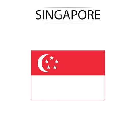 Premium Vector | Singapore flag national flag of singapore