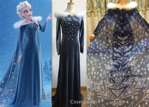 Olaf's Frozen Adventure Elsa Dress + Long Cape 200cm - Olaf's Frozen A – Coserz