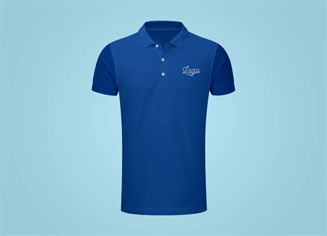 Free Fully Customizable Half Sleeves Polo T-Shirt Mockup PSD - Good Mockups