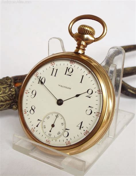 Antiques Atlas - Antique Waltham Open Faced Pocket Watch, 1912