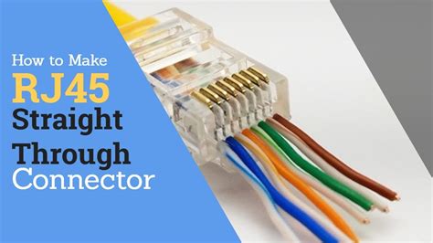 How to Make RJ45 Straight Through Connector CAT5e - YouTube