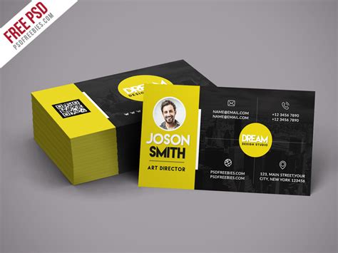 Creative Design Studio Business Card Template PSD | PSDFreebies.com