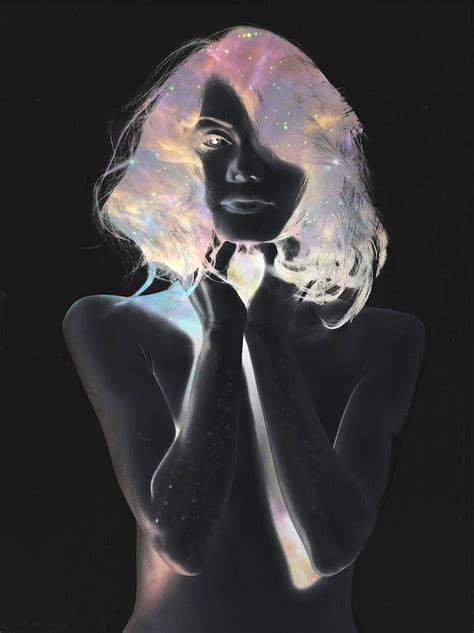 Negative Portraits Using a Galaxy Color Palette – Fubiz Media Art Sombre, Double Exposition ...