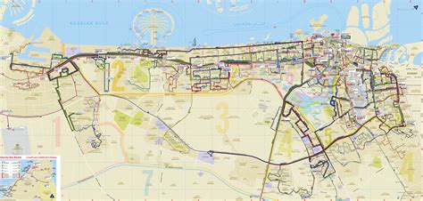 Map of Dubaï bus: stations & lines