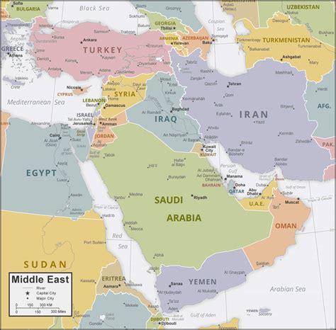 Lebanon Map Of Middle East – The World Map